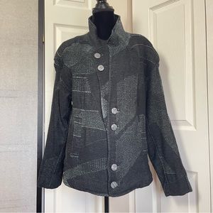 Rare Vintage Shin Hosokawa Japanese Designer Deconstructed Weave Wool Jacket M